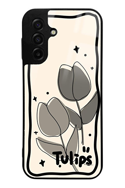 Spoyi Samsung A17 Tulips Design Glossy Phone Case Compatible