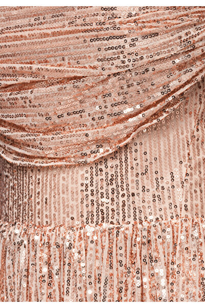 OMBRE Βραδινό φόρεμα LA-OM-DLR228 χρυσό