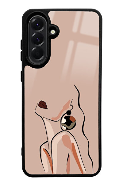 Spoyi حافظة هاتف سامسونج A56 بتصميم لامع مع تصميم شفاف