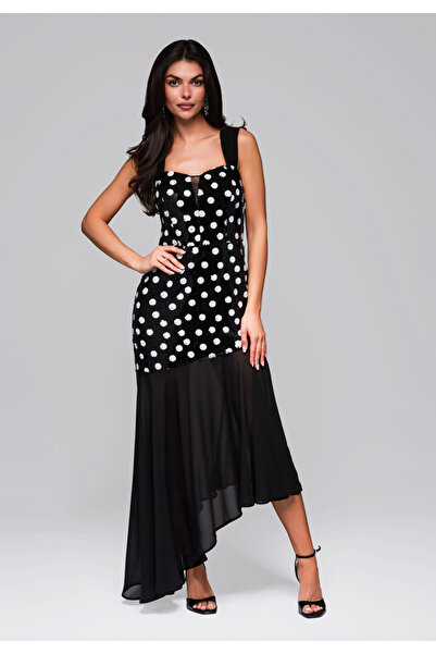 OMBRE Βραδινό φόρεμα LA-OM-DLR245 - μαύρο