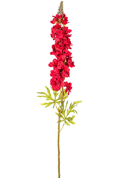Herdekora Yapay Delfinyum, Hezaren çiçeği, Kırmızı - 105 cm