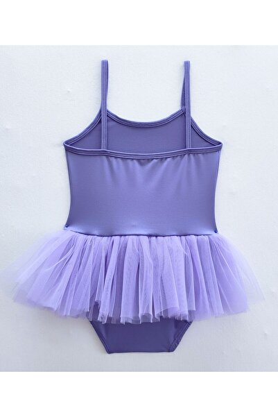 LULLY KİDS Girl's Lilac Gymnastics Ballet Tutu Skirted Leotard