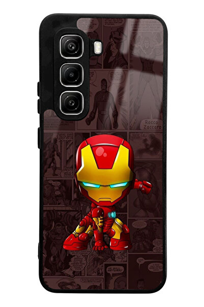 Spoyi Infinix Hot 50 Pro Iron Man Design Glossy Phone Case Compatible