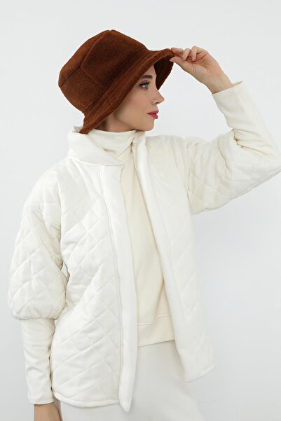 Aisha's Design Winter Plain Felt Bucket Hat, B-99Dk