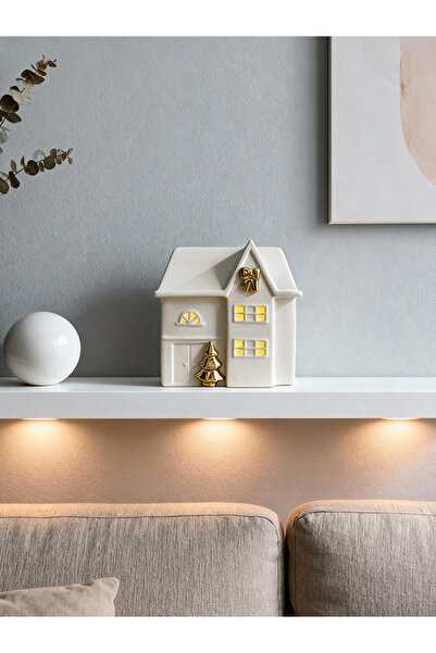 Forever Ledli Gold Detaylı Seramik Ev