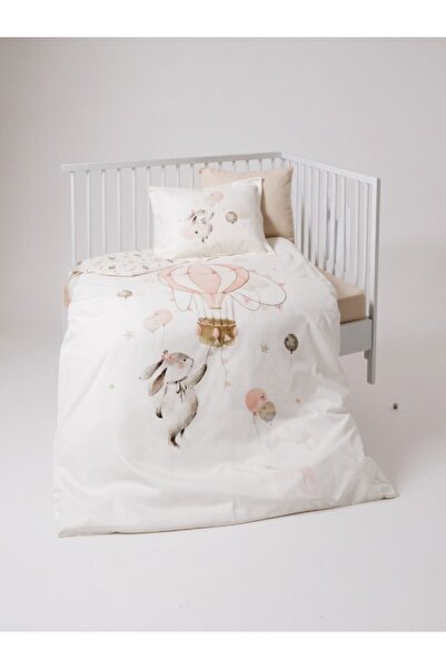 Özdilek Pink Balloon Baby Bedding Set – 100% Cotton, Breathable, Balloon Pattern