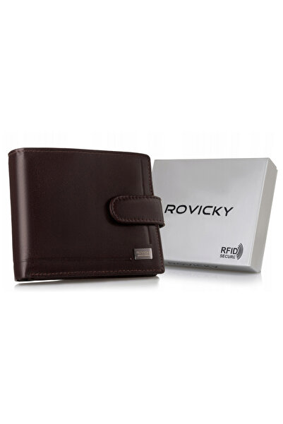 Other Men's leather wallet with RFID system and snap closure - Rovicky