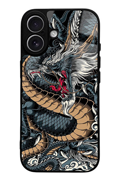 Spoyi حافظة هاتف آيفون 17 بتصميم التنين اللامع