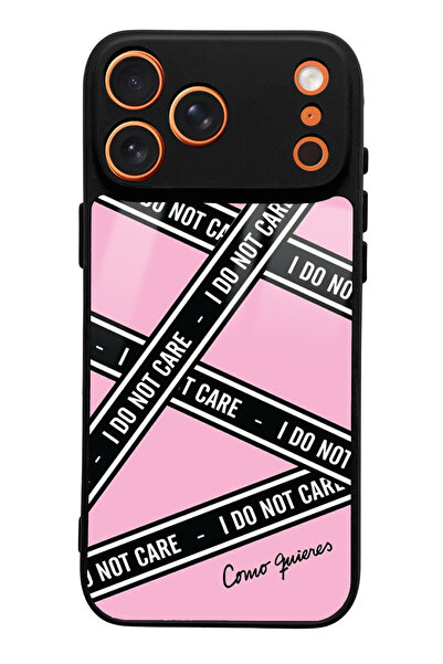 Spoyi I Don'T Care Designed Glossy Phone Case Compatible with iPhone 17 Pro Max