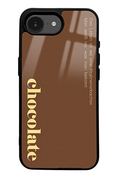 Spoyi iPhone 16E Compatible Choclate Design Glossy Phone Case