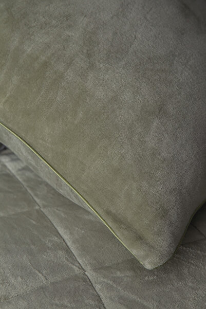 BED LİNE Wellsoft Quilted Bedspread Set Single Size Hardy Green