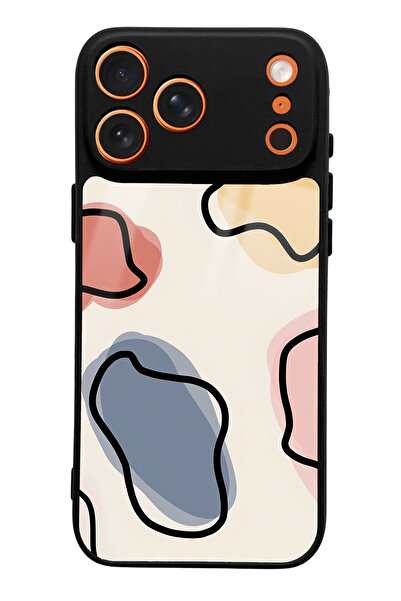 Spoyi iPhone 17 Pro Max Compatible Nude Milky Design Glossy Phone Case