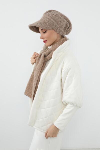 Aisha's Design Зимовий комплект з хутряним капюшоном і шарфом, BAT-2TK