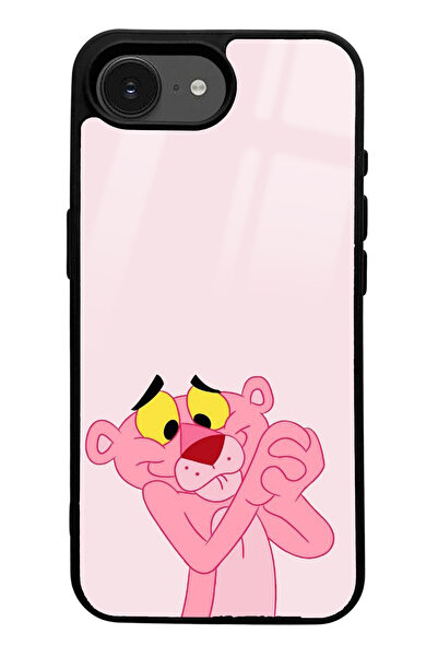 Spoyi Pink Panther Design Glossy Phone Case Compatible with iPhone 16E