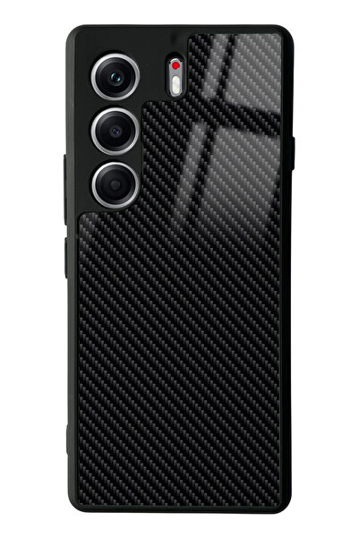 Spoyi Tecno Camon 40 Pro Compatible Carbon Design Glossy Phone Case