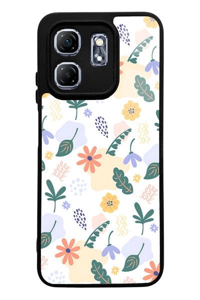 Spoyi حافظة هاتف لامعة بتصميم الزهور الصغيرة لهاتف إنفينيكس هوت 50