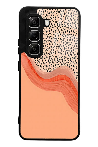 Spoyi Infinix Hot 50 Pro Compatible Nude Speckled Design Glossy Phone Case
