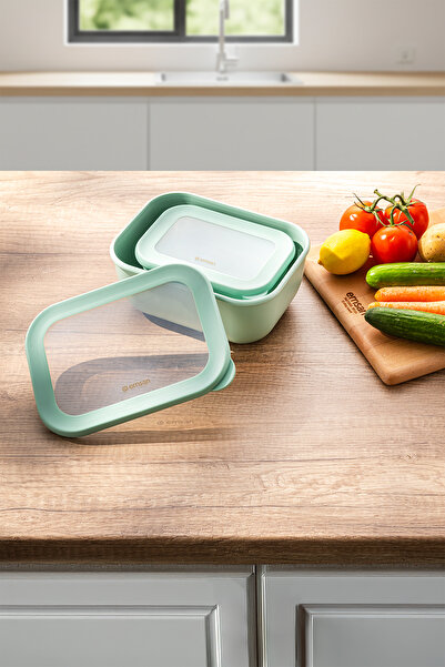 Emsan Lora 2-Piece Storage Container Khaki