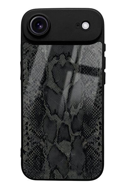 Spoyi iPhone 17 Air Compatible Snake Skin Design Glossy Phone Case