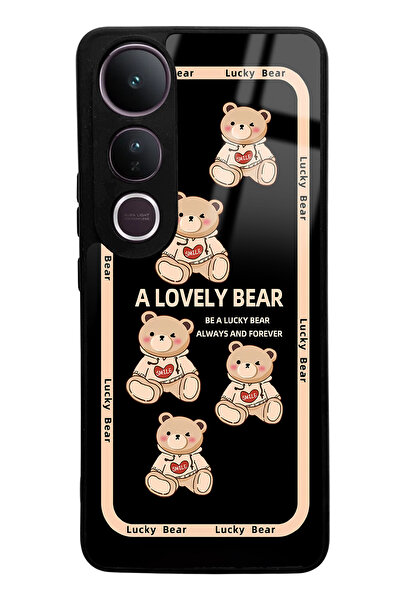Spoyi Vivo V50 Lite Lucky Bear Design Glossy Phone Case Compatible