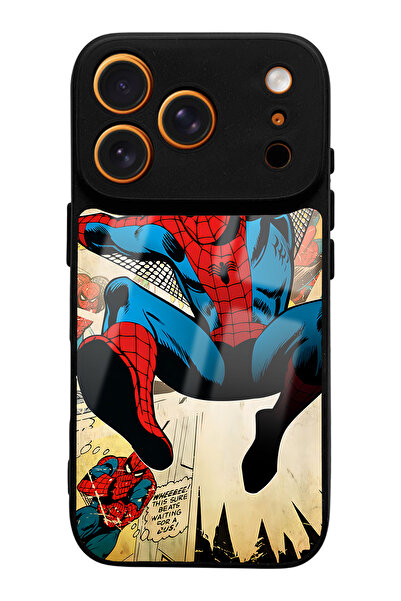 Spoyi iPhone 17 Pro Compatible Spider-Man Glossy Phone Case with Spider-Man Design