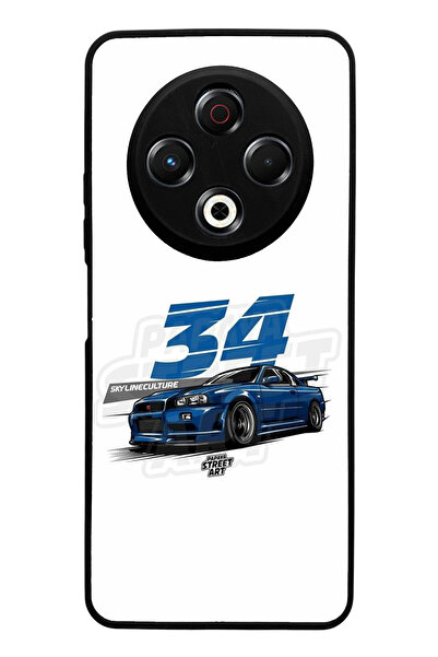 Spoyi Tecno Spark 30 Compatible Skyline Design Glossy Phone Case