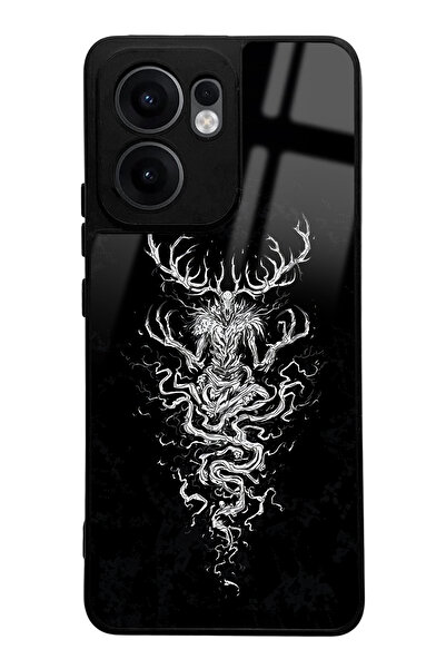 Spoyi Oppo Reno 13F Witcher 3 Deer Design Glossy Phone Case