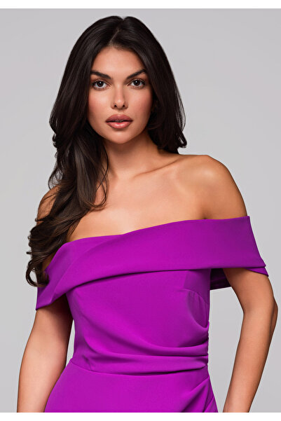OMBRE Βραδινό φόρεμα LA-OM-DLR232 βιολετί