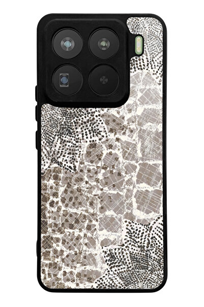 Spoyi Xiaomi Mi 15 Pro Compatible Stone Leaf Design Glossy Phone Case