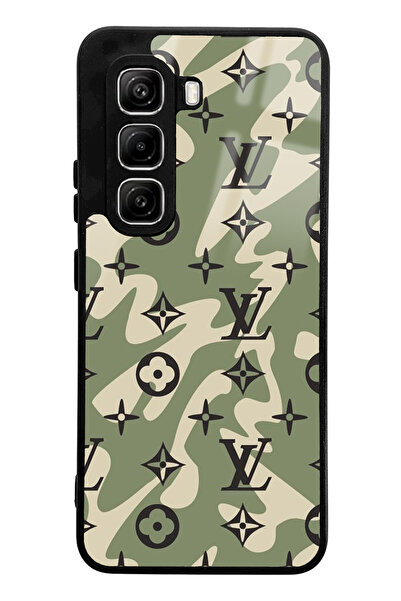 Spoyi Infinix Hot 50 Pro Compatible Green Wave Design Glossy Phone Case