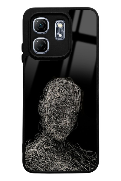 Spoyi Infinix Hot 50I Draw Silhouette Design Glossy Phone Case Compatible