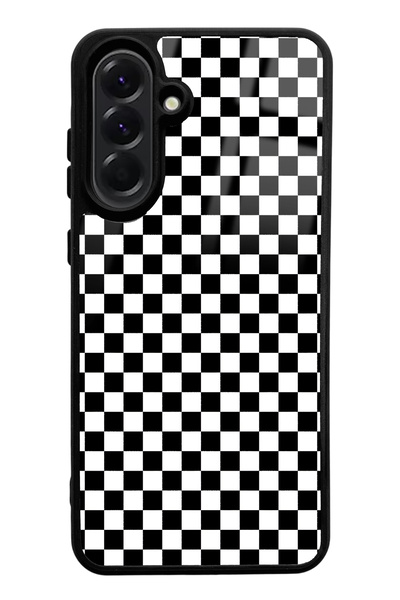 Spoyi حافظة هاتف لامعة بتصميم مربعات متوافقة مع سامسونج A56