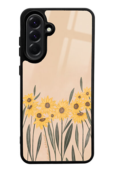 Spoyi A56 Compatible Watercolor Sunflower Designed Glossy Phone Case