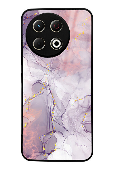 Spoyi Tecno Spark 30 Pro Fuchsia Marble Design Glossy Phone Case