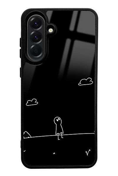 Spoyi Samsung A56 Doodle Casper Designed Glossy Phone Case