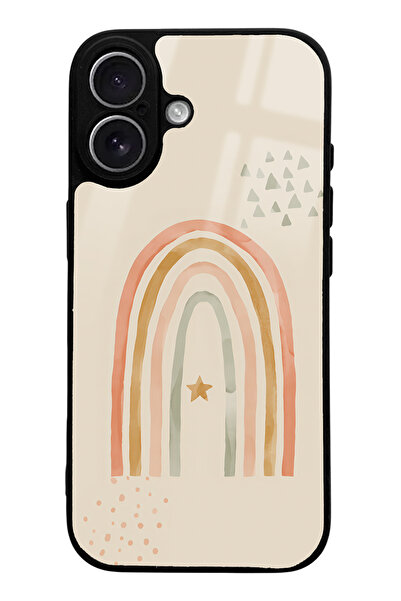 Spoyi iPhone 17 Compatible Glossy Phone Case with Watercolor Art Design