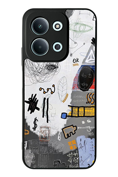 Spoyi Xiaomi Redmi 15C uyumlu 4G Matematik Tahtası Tasarımlı Glossy Telefon Kılıfı