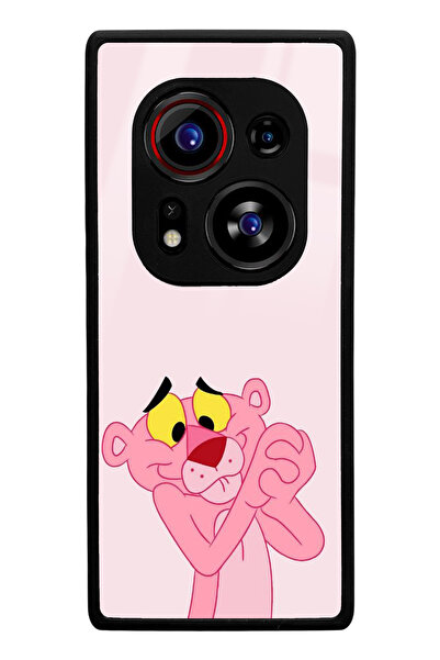 Spoyi Tecno Phantom X2 Pro Compatible Pink Panther Design Glossy Phone Case