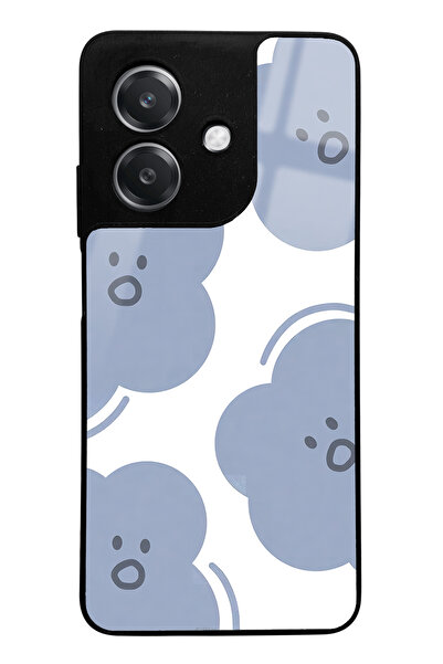 Spoyi حافظة هاتف لامعة متوافقة مع هاتف أوبو A3 بتصميم كلاود فيس