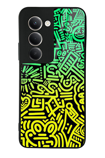 Spoyi Xiaomi Redmi 15 Neon Geometric Design Glossy Phone Case