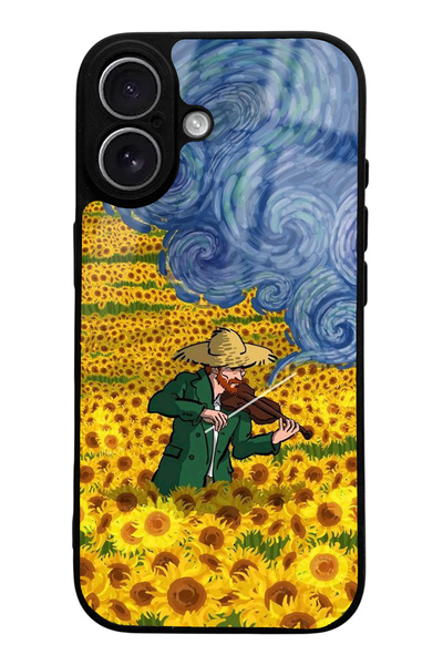 Spoyi Violinist Design Glossy Phone Case Compatible with iPhone 17