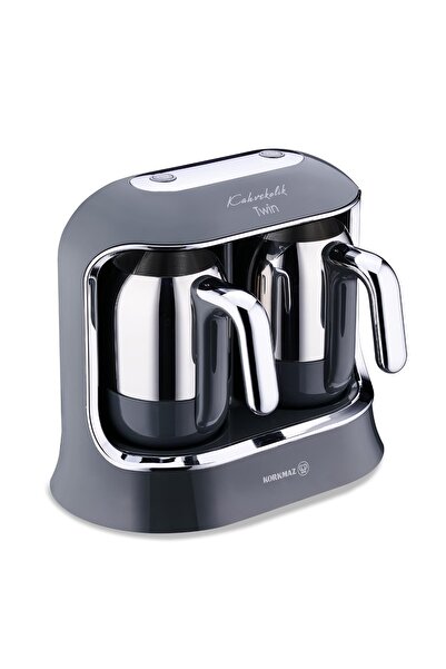 KORKMAZ Kahvekolik Twin Cosmica Krom Kahve Makinesi