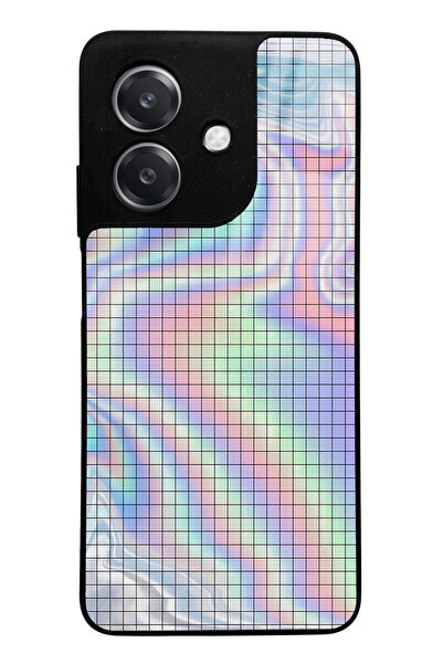 Spoyi Oppo A3 Neon Checkerboard Design Glossy Phone Case Compatible