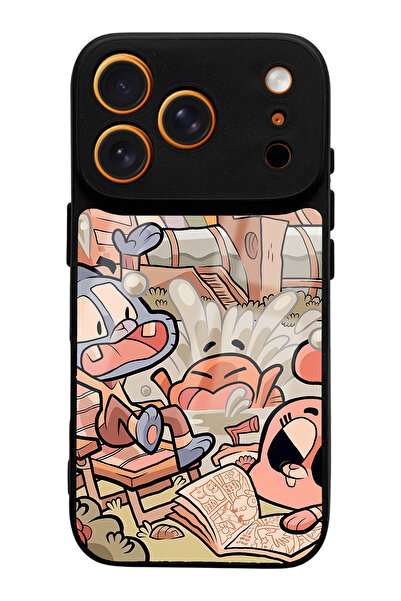 Spoyi حافظة هاتف آيفون 17 برو بتصميم غامبول اللامع