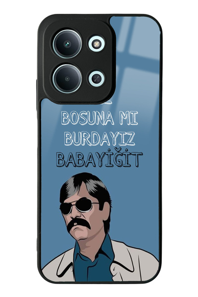 Spoyi Xiaomi Redmi 15C 4g Compatible Glossy Phone Case with Babayiğit Design