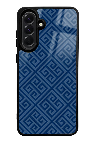 Spoyi Samsung A56 Blue Patterned Glossy Phone Case Compatible
