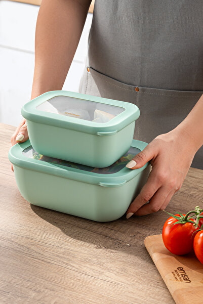 Emsan Lora 2-Piece Storage Container Khaki