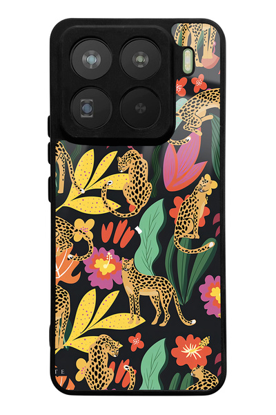 Spoyi حافظة هاتف لامعة متوافقة مع هاتف Xiaomi Mi 15 Pro بتصميم القطط الزهرية