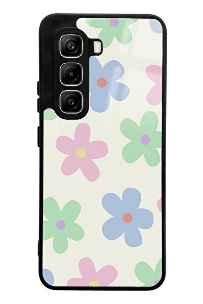 Spoyi Infinix Hot 50 Pro Nude Flower Design Glossy Phone Case Compatible