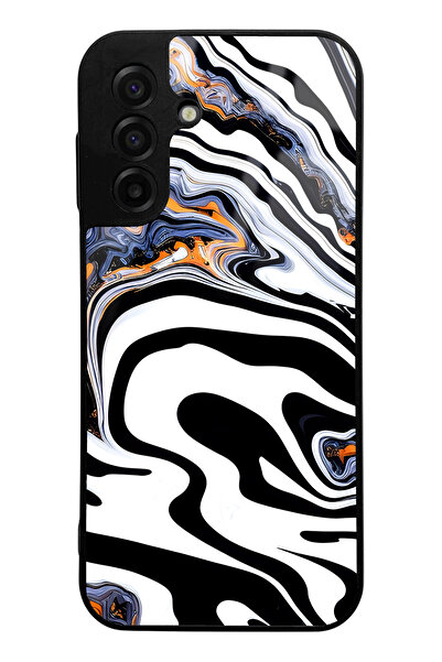 Spoyi Samsung A17 Compatible White Marble Design Glossy Phone Case